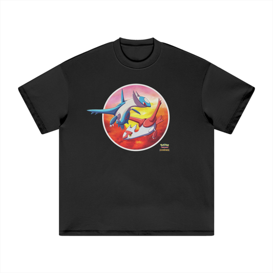 Latias/Latios Dragon Frontiers Inspired - Heavyweight Earth Tone FOG T-Shirt - 305gsm